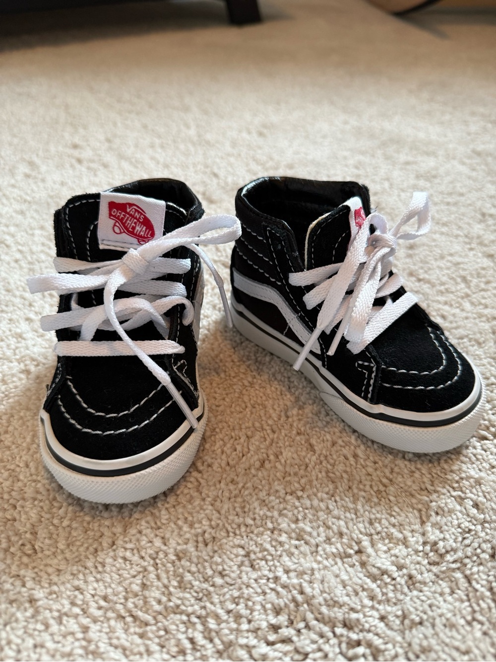 Vans Kids Black & White High-Top Sneakers